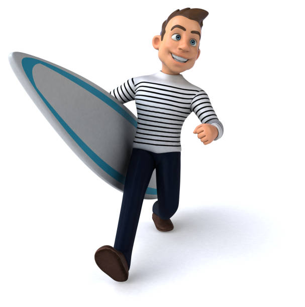 istock Fun 3D cartoon casual character 1190660657