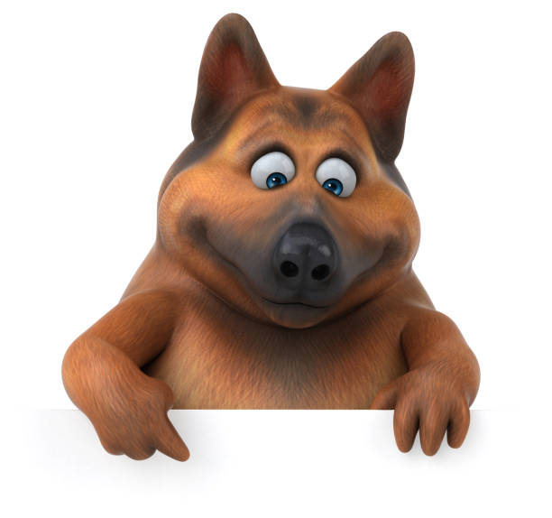 istock German shepherd dog - 3D Illustration 1190660675