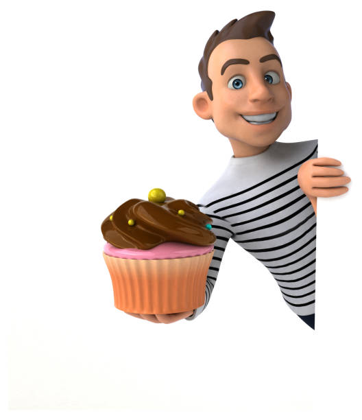 istock Fun 3D cartoon casual character 1190660988