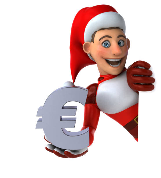 istock Fun Super Santa Claus - 3D Illustration 1190661773