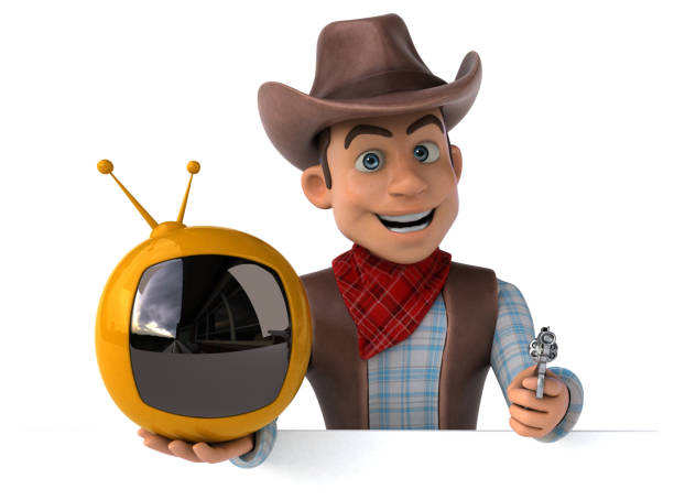 istock Fun Cowboy - 3D Illustration 1190662509