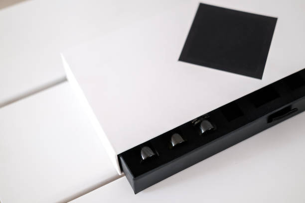 istock Beauty product packaging boxes in white and black 1190669685