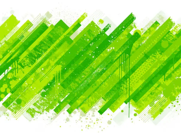 Vector illustration of Green grunge texture background