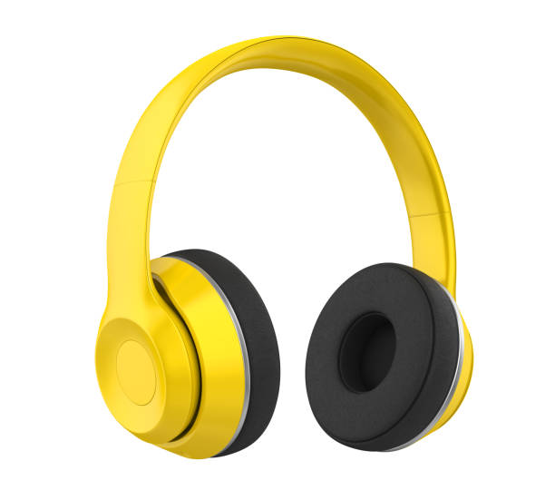 istock Yellow Headphones Isolated 1190676738