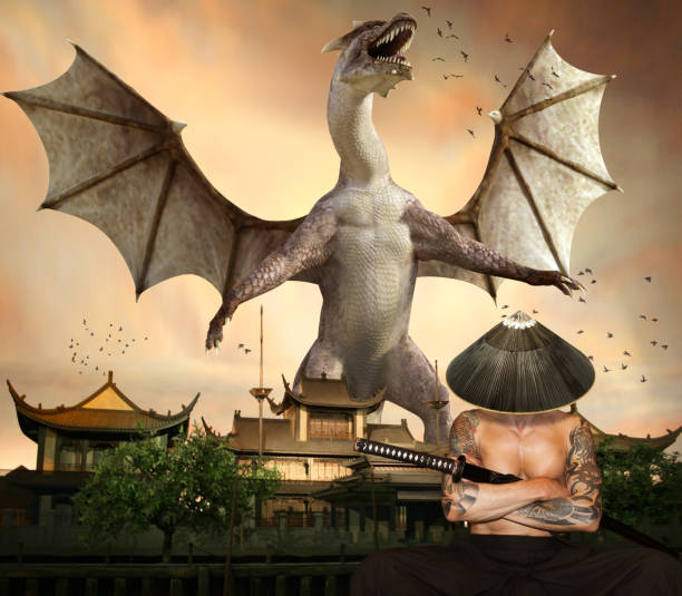 Angel being holds divine light. 3D rendering