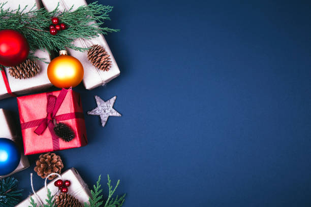 istock Christmas fir tree with decoration 1190683011