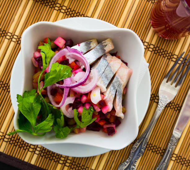 The russian salad - Herring Under Fur Coat, Odessa, Ukraine