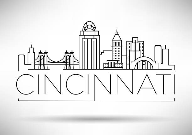 Cincinnati Graphics 70+ Cincinnati Skyline Stock Illustrations, Royalty-Free Vector ...