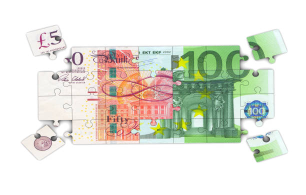 istock Pound and Euro Jigsaw Pieces 1190686551