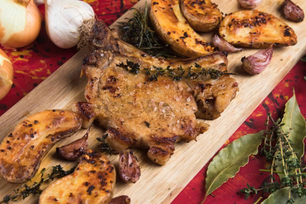 istock Perfect pork loin chop steak 1190689584