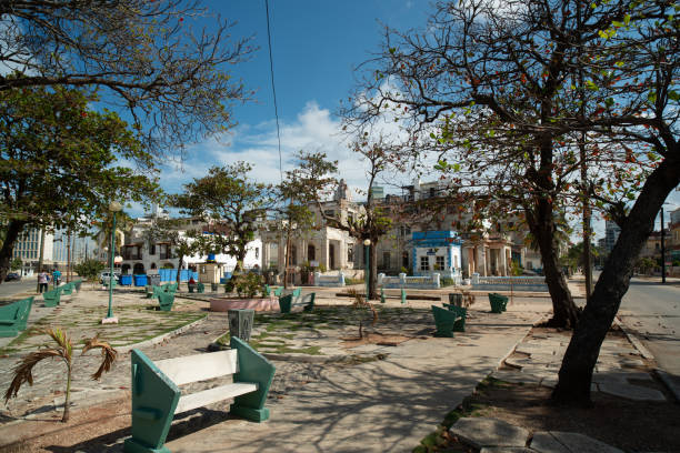 Havana Old town on February, 2019. City square.