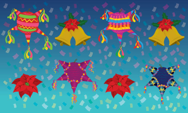 Ilustración de Paquete Mexicano De Navidad y más Vectores Libres de  Derechos de Piñata - Piñata, México, Navidad - iStock
