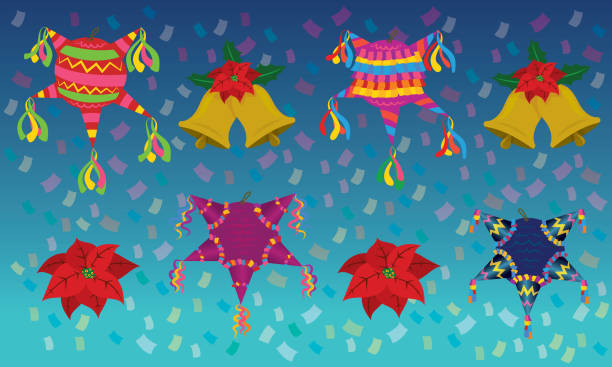 Ilustración de Paquete Mexicano De Navidad y más Vectores Libres de Derechos de Piñata - Piñata, México, Navidad - iStock Ilustración de Paquete Mexicano De Navidad y más Vectores Libres de Derechos de Piñata - Piñata, México, Navidad - iStock