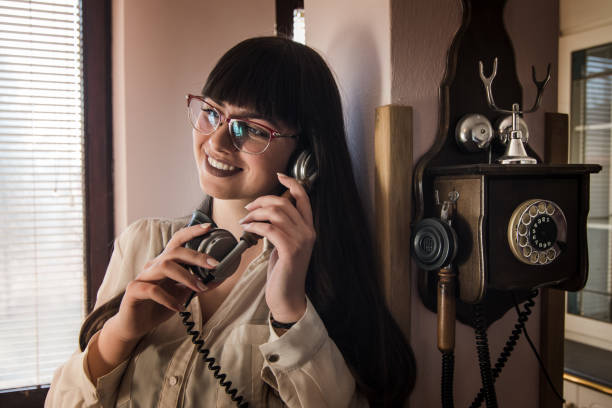istock Girl with telephone 1190701382