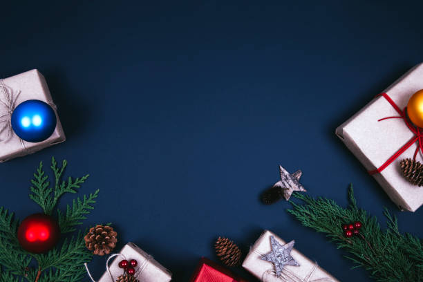 istock Christmas fir tree with decoration 1190704828
