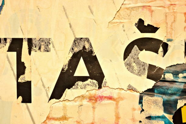 istock Old blank ripped blank torn paper crumpled creased posters grunge textures backdrop backgrounds placard 1190704929