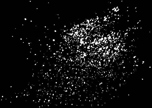 istock Grunge distress calligraphy ink stains. Black ink blow explosion. Splatter background. Grunge ink paint splats, blots and splashes. Black calligraphy ink splats. Design element spray paint drops. 1190714853