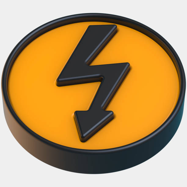 istock Electricity symbol. 3d rendering - illustration 1190723258