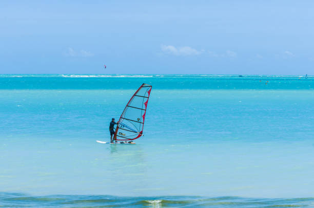 Windsurfer in the sea
