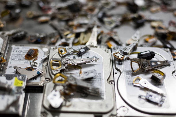 istock Computer hard drive repair disassembly pictures 1190739916