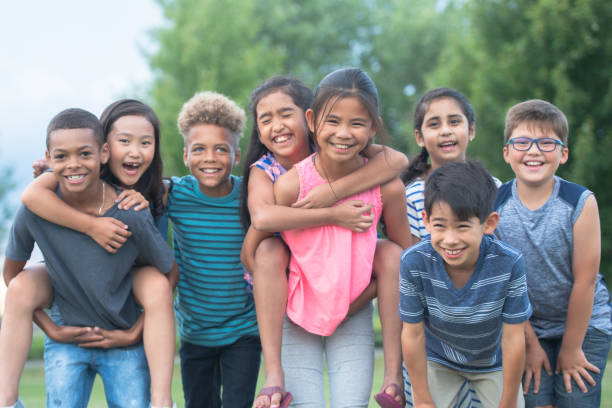 istock Multi-Ethnic Group of Elementary Students at Recess stock photo 1190740915