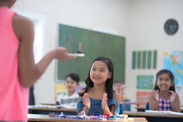 istock Elementary Student Presenting Her Stem Project to the Class stock photo 1190740937