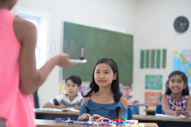 istock Elementary Student Presenting Her Stem Project to the Class stock photo 1190740938