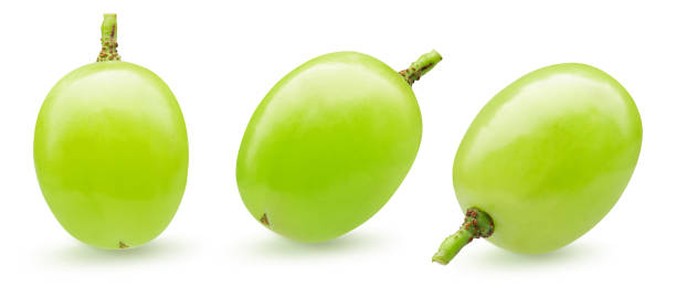 istock collection of green single grapes isolated on a white background 1190742764