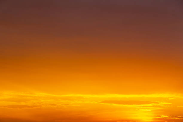 istock Fiery orange sunset sky. Beautiful sunset sky. 1190745563