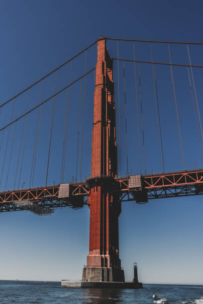 istock Golden Gate Bridge tower from a boat , San Francisco . California 1190752571