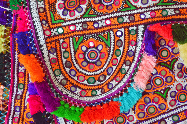istock types of embroidery done by hand,asian Embroidery process complete and watching,embroidery and application with Mirrored embroidery 1190753504