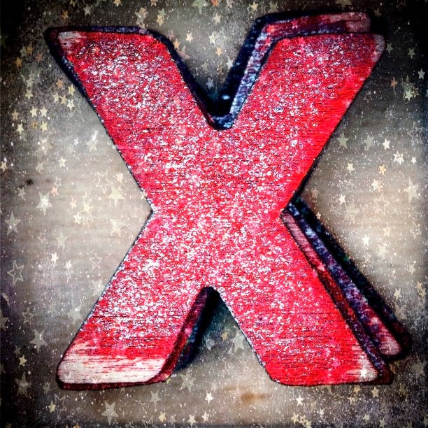 istock old wooden letter X in a box 1190758597