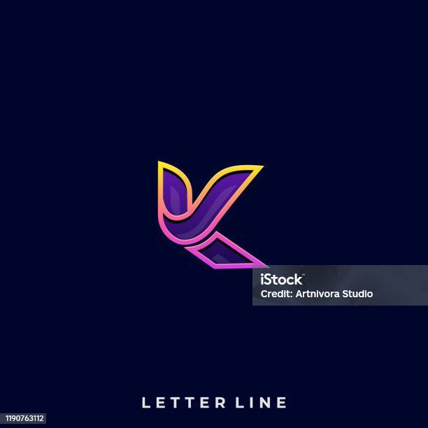 Abstract Letter Illustration Vector Design Template Stock Illustration ...