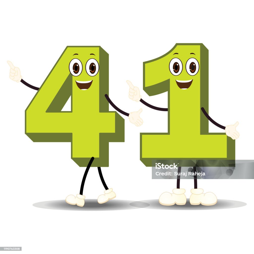 Vector Number 41 Number41character Vector Image Stock Illustration - Download Image Now ...
