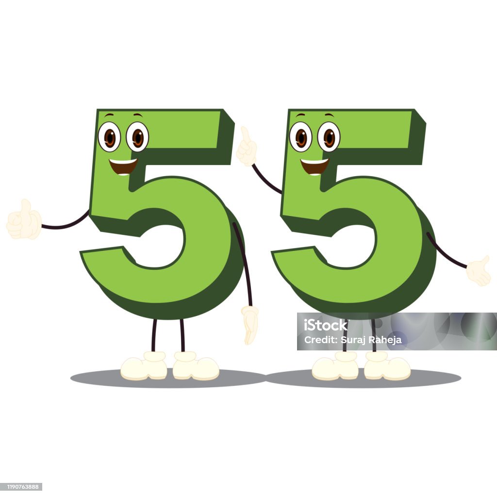 55 Vector Number Number55character Vector Image Vecteurs libres de droits et plus d ...