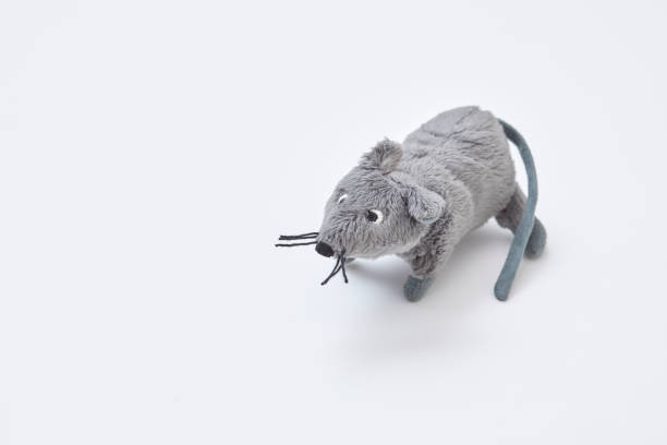 Mouse paper balloon. 2020 New Year card