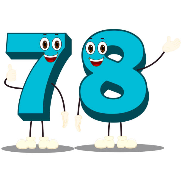 *　*　キャラクターイラスト Number78character Vector Image Stock Illustration - Download Image