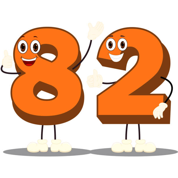 Number82character Vector Image Stock Illustration - Download Image Now -  Art, Cartoon, Characters - iStock