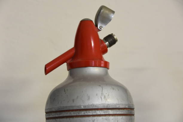 A old  bottle sparkling water with soda stream