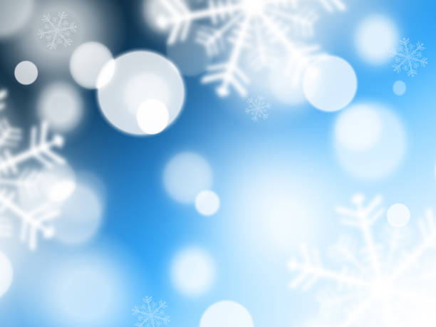 istock Christmas blue background with snowflakes 1190772041
