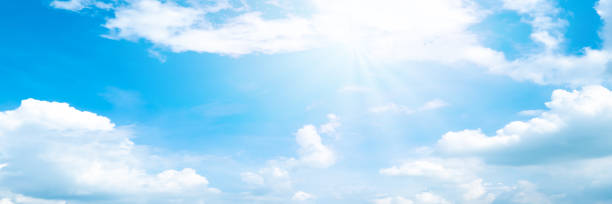 istock Beautiful blue sky cloudsfor background. Panorama of sky. 1190775506