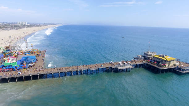 istock SANTA MONICA, CA - AUGUST 2ND, 2017: Santa Monica Pier from high viewpoint. This is a major attraction in Los Angeles area 1190776120