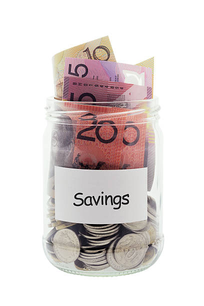 istock Savings in Glass Jar 119077641