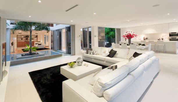 istock Living room in new modern home 1190779780