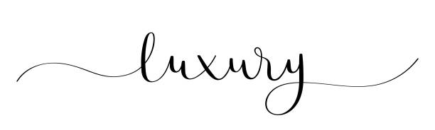 luxury schwarz vektor pinsel kalligraphie banner - schokolade typografie stock-grafiken, -clipart, -cartoons und -symbole