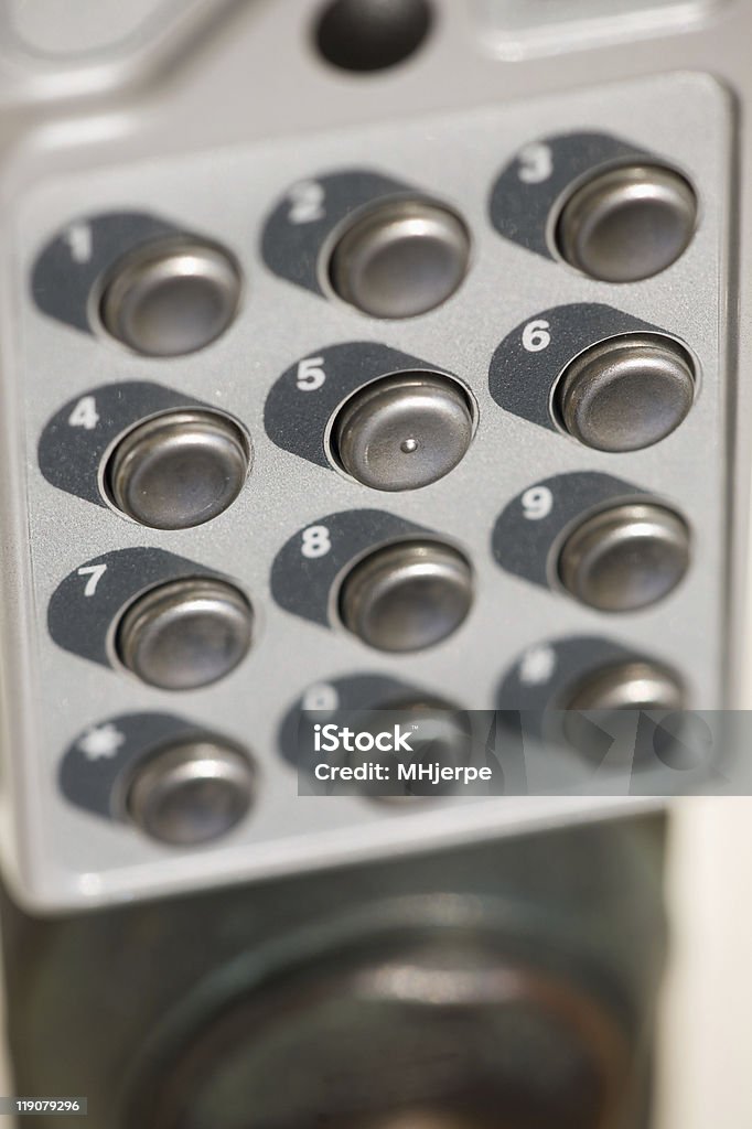 Fechadura de porta de teclado - Foto de stock de Alarme de Ladrão royalty-free