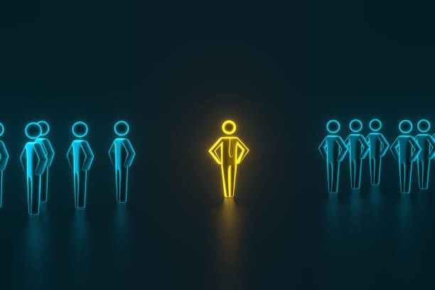 istock Selection and search for a top employee or client. 3D rendering 1190798565