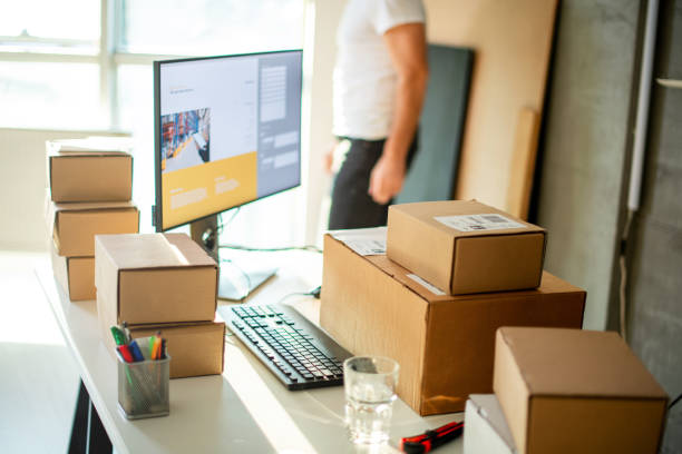 istock Young Man Working in Delivery service 1190799838