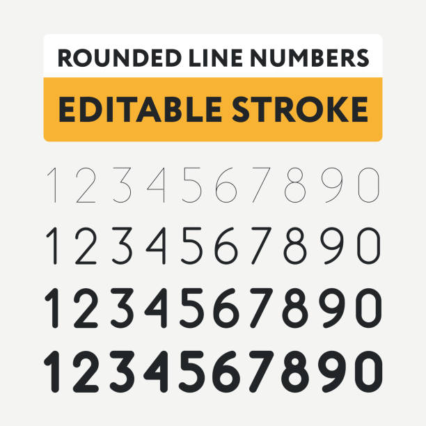 Number Line Bold Number Line Stock Photos, Pictures & Royalty-Free Images - iStock