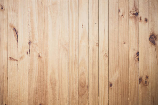 istock Image of beige wooden floor texture with vertical stripes 1190803648
